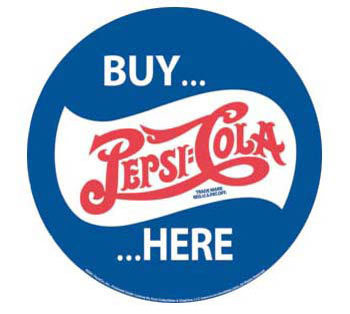 Metallschild PEPSI BUY HERE