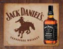 Metallschild JACK DANIEL'S  BRONCO