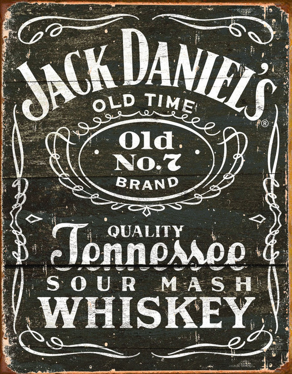 Metallschild JACK DANIEL'S  VINTAGE LABEL