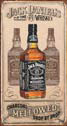 Metallschild JACK DANIEL'S  CHARCOAL