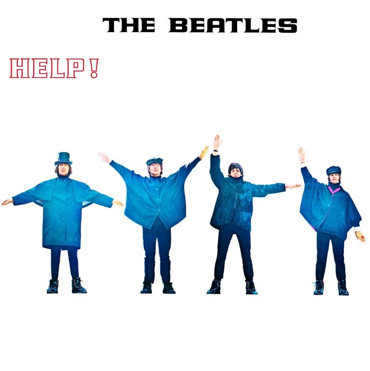 Metallschild HELP! ALBUM COVER