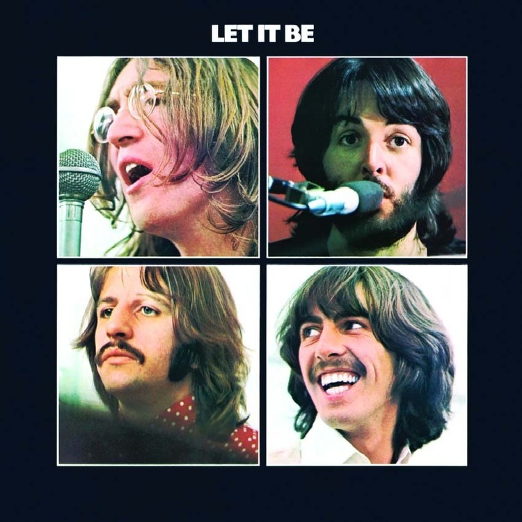 Metallschild LET IT BE ALBUM COVER
