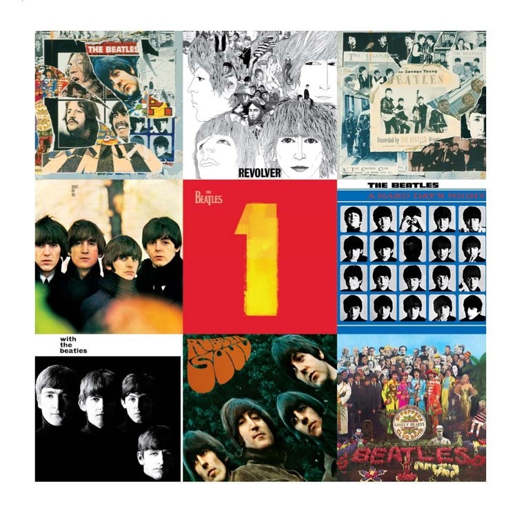 Metallschild BEATLES COLLAGE 2