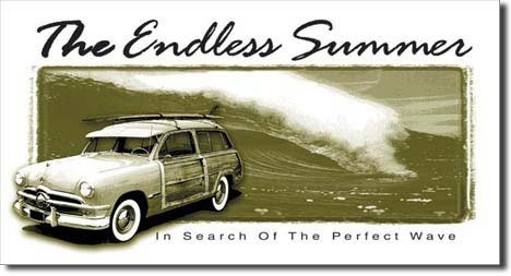 Metallschild ENDLESS SUMMER WOODY