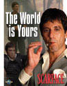 Metallschild SCARFACE THE WORLD IS YOURS