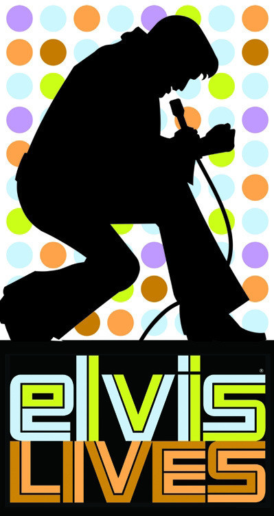 Metallschild ELVIS PRESLEY - lives