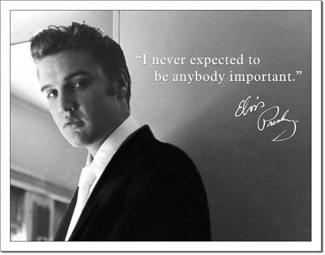 Plechová ceduľa ELVIS PRESLEY - important