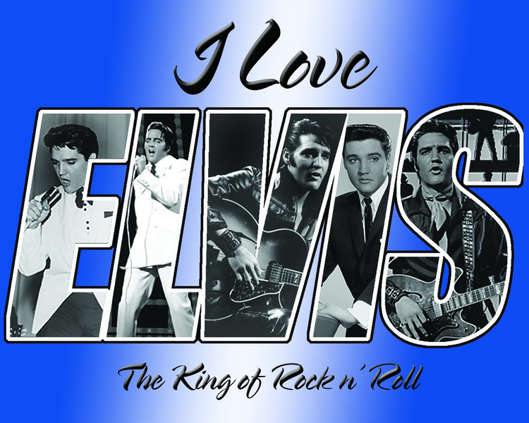 Metallschild ELVIS PRESLEY - i love elvis