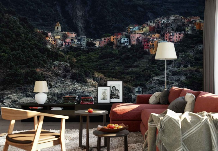 Fototapeta Village On The Rocks
