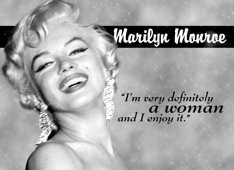 Metallschild MARILYN MONROE WOMAN