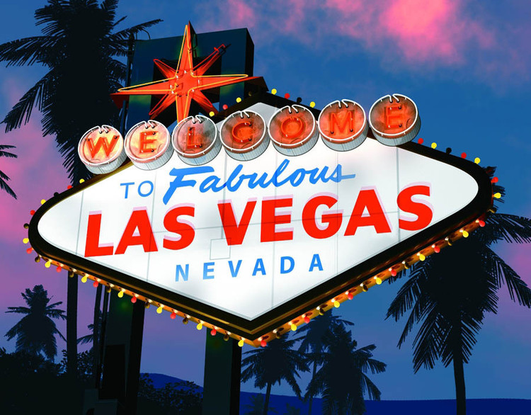 Metallschild LAS VEGAS