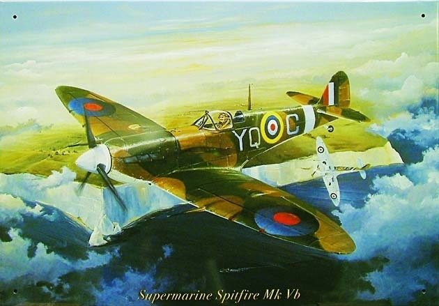 Plechová cedule SPITFIRE