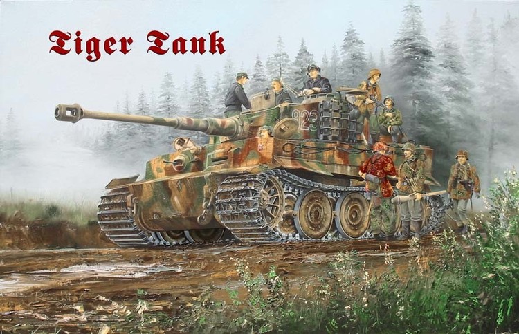 Metallschild TIGER TANK