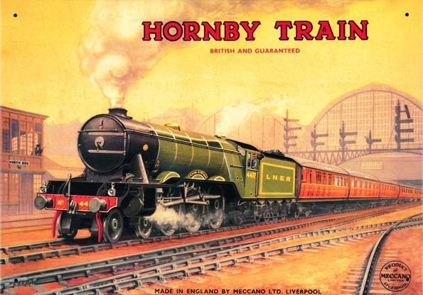 Metallschild HORNBY FLYING SCOTSMAN
