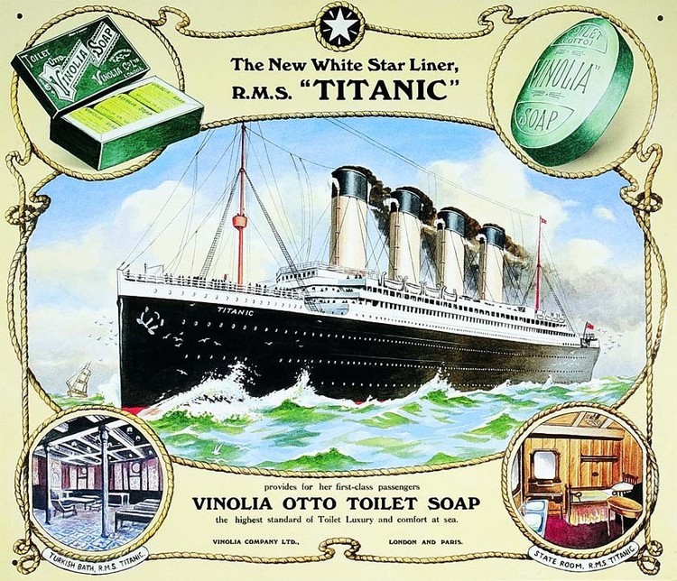 Metallschild TITANIC