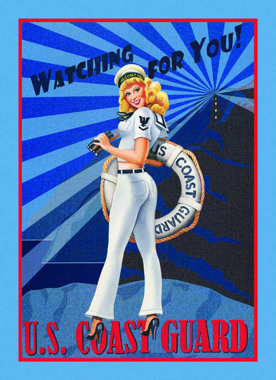 Metallschild U.S. COAST GUARD