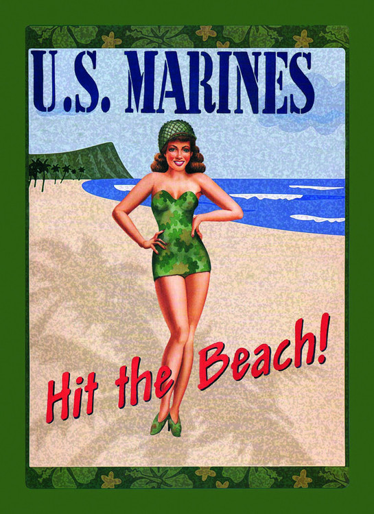 Metallschild U.S. MARINES