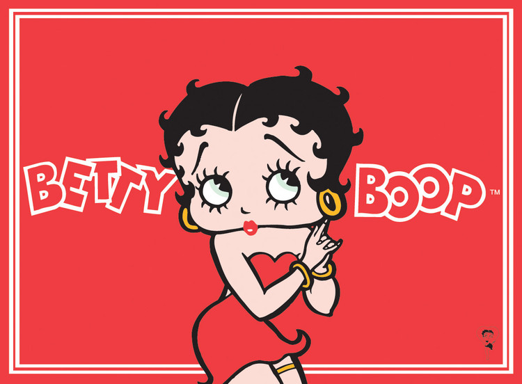 Metallschild BETTY BOOP LOGO