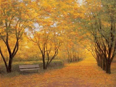 Metallschild AUTUMN GOLD