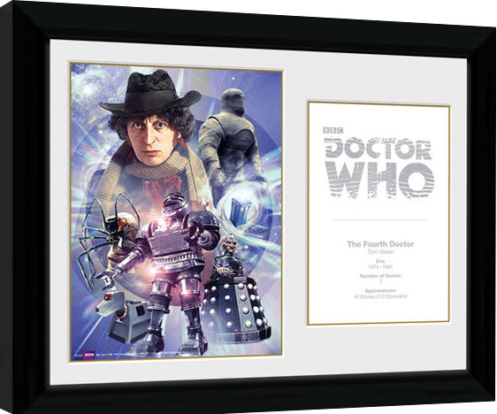 Poster incorniciato Doctor Who - 4th Doctor Tom Baker