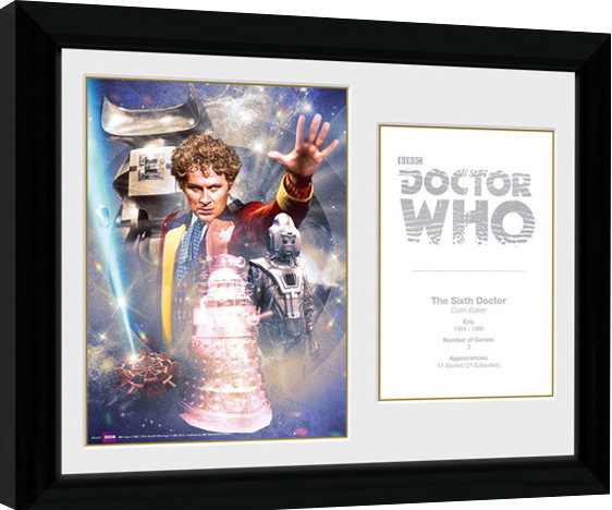Poster incorniciato Doctor Who - 6th Doctor Colin Baker