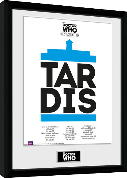 Poster incorniciato Doctor Who - Spacetime Tour Tardis