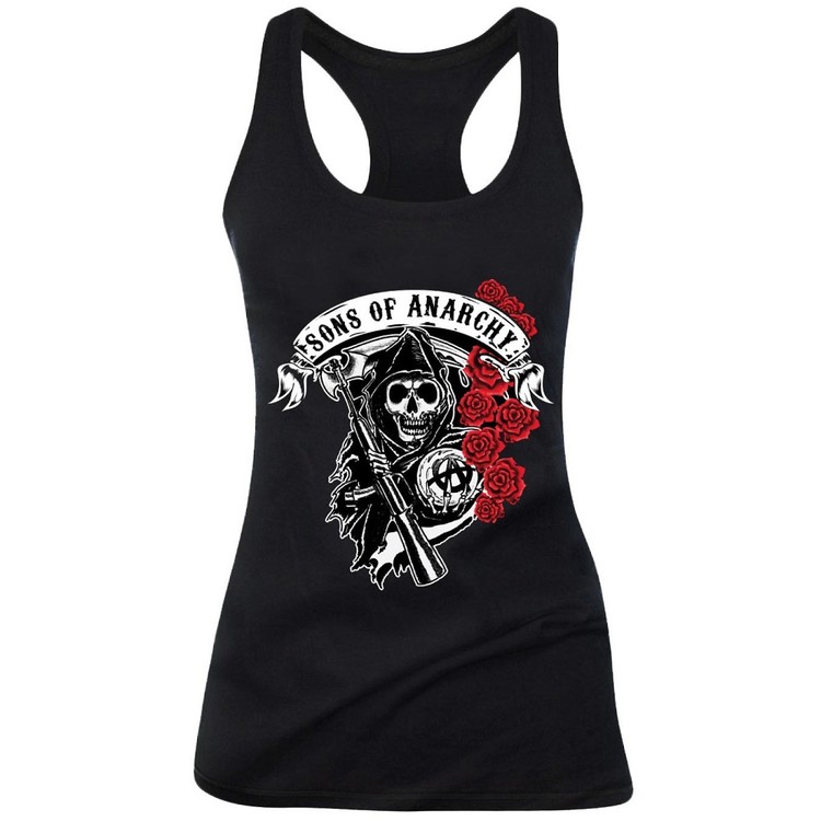 Maglietta Sons of Anarchy - Reaper With Roses