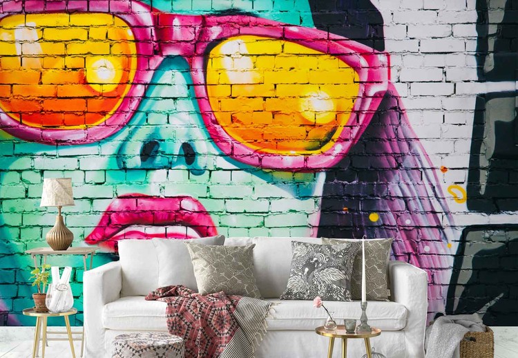 Wall Mural Bright Bricks
