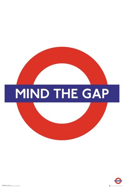 England Mind The Gap London Underground UK Patch Aufnäher