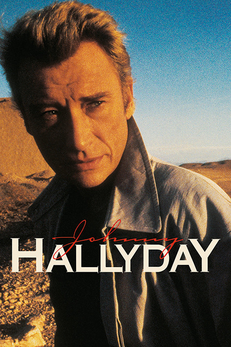Poster Johnny Hallyday - Desert