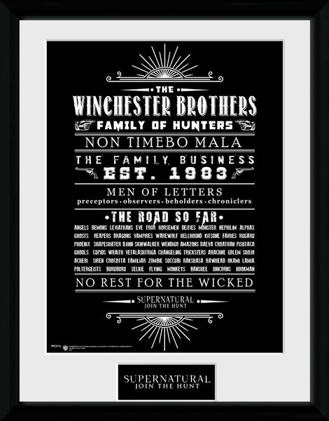 Supernatural Family Business Framed poster Buy at UKposters