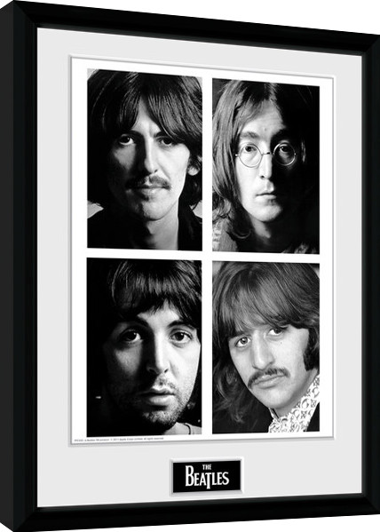 Ingelijste poster The Beatles - White Album