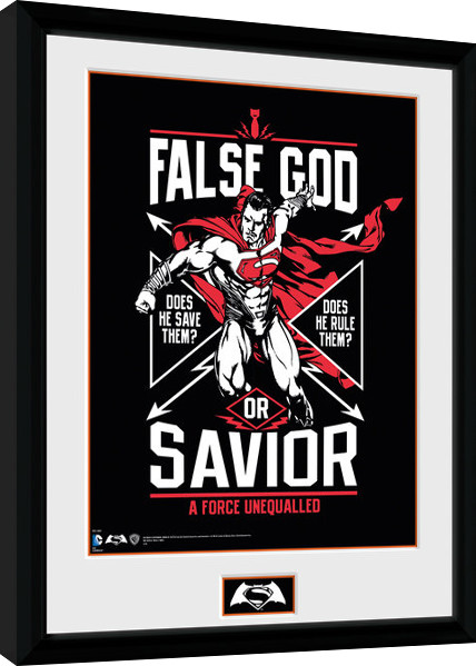 Gerahmte Poster Batman Vs Superman - False God