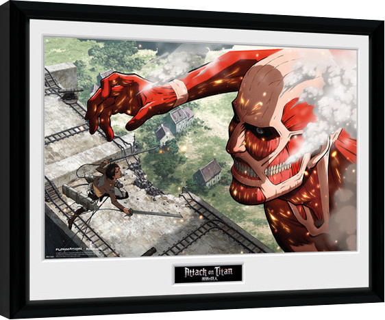 Oprawiony plakat Attack On Titan - Titan