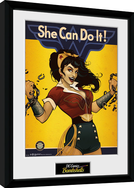 Ingelijste poster DC Comics - Wonder Woman Bombshells