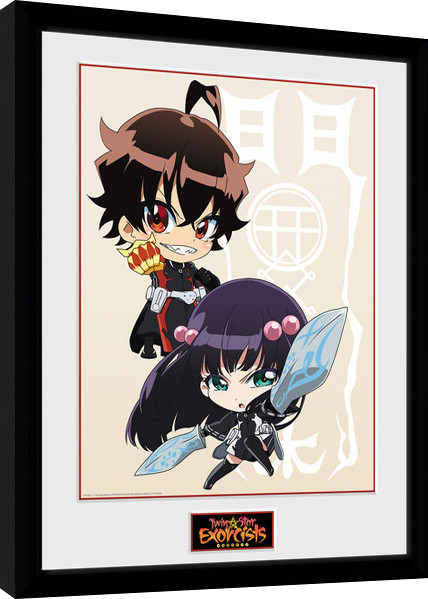 Oprawiony plakat Twin Star Exorcists - Chibi