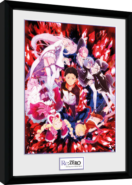 Rámovaný plakát Re-Zero - Key Art