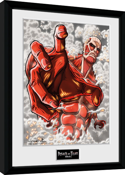 Poster incorniciato Attack On Titan Season 2 - Colossus Titan