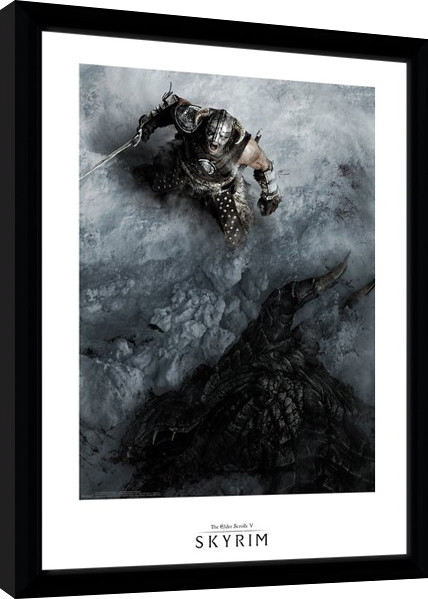 Framed Poster Skyrim - Shout