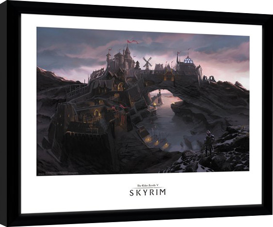 Framed Poster Skyrim - Solitude