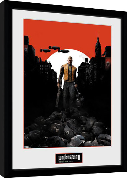 Poster encadré Wolfenstein 2 - Key Art