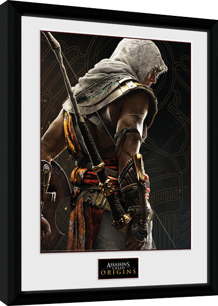 Oprawiony plakat Assassins Creed Origins - Synchronization