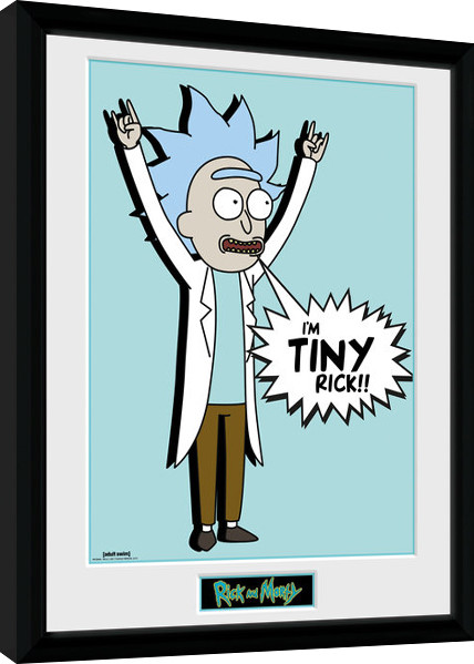 Poster enmarcado Rick and Morty - Tiny Rick
