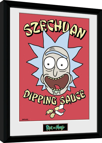 Poster incorniciato Rick and Morty - Szechuan Dipping Sauce