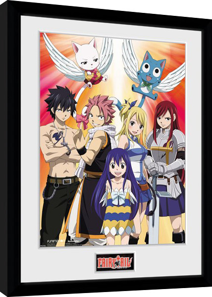 Poster incorniciato Fairy Tail - Season 2 Key Art