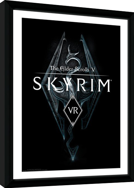 Framed Poster Skyrim - VR Game Cover