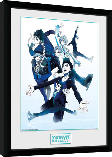 Ingelijste poster Yuri On Ice - Characters Skate