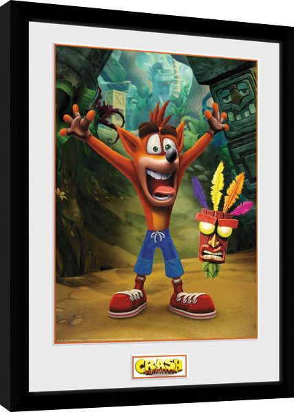 Framed Poster Crash Bandicoot - Aku Aku | Wall Art | UKposters