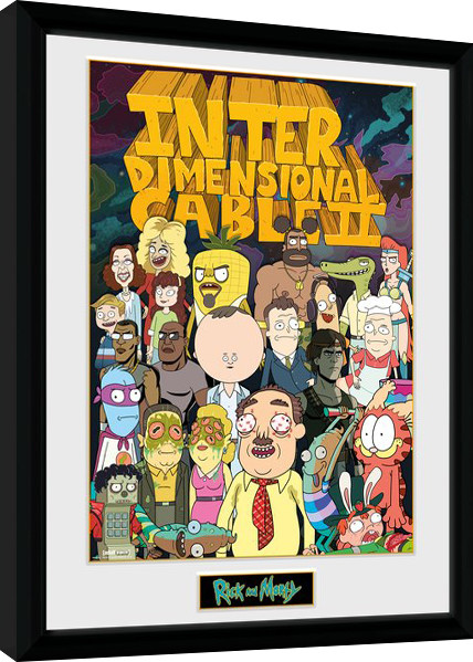 Gerahmte Poster Rick and Morty - Interdimentional Rick