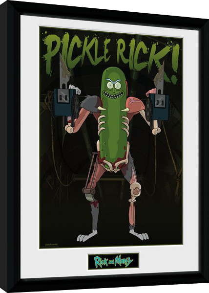 Poster incorniciato Rick and Morty - Rat Suit Pickle Rick